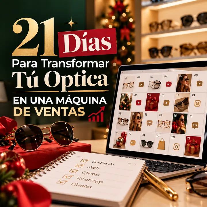 Portada del bono: 21 días para transformar tu óptica en una máquina de ventas